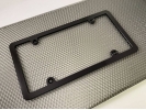 Billet Aluminum Car License Plate Frame - Slim Line (Black)