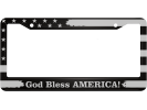 God Bless America! - Aluminum Car License Plate Frames