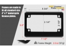 Motorcycle Anodized Aluminum License Plate Frames - Pack of 50