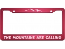 The Mountains Are Calling - Aluminum Car License Plate Frames