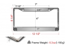 Car Standard Metal License Plate Frames - BLANK (no inserts)