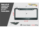 Plain Aluminum Car License Plate Frames - Pack of 50