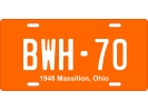 1948 Massillon, Ohio - Decorative License Plates