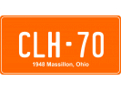 1949 Massillon, Ohio - Decorative License Plates