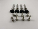 Screw Covers Metal - Black (NOT for BILLET frames)