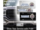 Duty Honor Courage Thin Blue Line - Stainless Steel Car License Plate