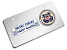 U.S. Coast Guard - Stainless Steel Car License Plate