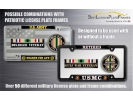 Desert Storm Gulf Combat Veteran - Stainless Steel Car License Plate