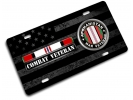 Afghanistan Combat Veteran - Stainless Steel Car License Plate