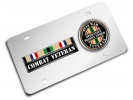 Desert Storm Gulf Combat Veteran - Stainless Steel Car License Plate