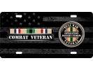 Desert Storm Gulf Combat Veteran - Stainless Steel Car License Plate
