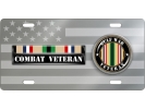 Gulf Combat Veteran - Stainless Steel Car License Plate