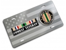 Gulf Combat Veteran - Stainless Steel Car License Plate
