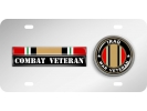 Iraq Combat Veteran - Stainless Steel Car License Plate