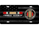 Iraq Combat Veteran - Stainless Steel Car License Plate