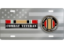 Iraq Combat Veteran - Stainless Steel Car License Plate