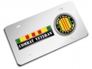 Vietnam Combat Veteran - Stainless Steel Car License Plate