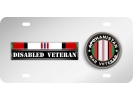Afghanistan Disabled Veteran - Stainless Steel Car License Plate