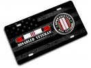 Afghanistan Disabled Veteran - Stainless Steel Car License Plate