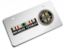Desert Storm Gulf Disabled Veteran - Stainless Steel Car License Plate