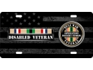 Desert Storm Gulf Disabled Veteran - Stainless Steel Car License Plate