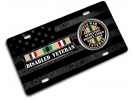 Desert Storm Gulf Disabled Veteran - Stainless Steel Car License Plate