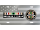 Desert Storm Gulf Disabled Veteran - Stainless Steel Car License Plate