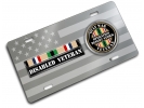 Desert Storm Gulf Disabled Veteran - Stainless Steel Car License Plate