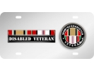 Iraq - Afghanistan Disabled Veteran - Stainless Steel Car License Plate