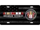 Iraq - Afghanistan Disabled Veteran - Stainless Steel Car License Plate