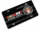 Iraq - Afghanistan Disabled Veteran - Stainless Steel Car License Plate