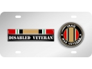 Iraq Disabled Veteran - Stainless Steel Car License Plate