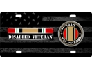 Iraq Disabled Veteran - Stainless Steel Car License Plate