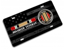 Iraq Disabled Veteran - Stainless Steel Car License Plate