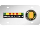 Vietnam Disabled Veteran - Stainless Steel Car License Plate