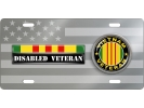 Vietnam Disabled Veteran - Stainless Steel Car License Plate