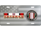 Afghanistan Veteran - Stainless Steel Car License Plate