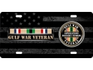 Desert Storm Gulf Veteran - Stainless Steel Car License Plate