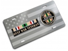 Desert Storm Gulf Veteran - Stainless Steel Car License Plate