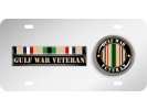 Gulf Veteran - Stainless Steel Car License Plate