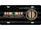 Gulf Veteran - Stainless Steel Car License Plate