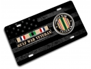 Gulf Veteran - Stainless Steel Car License Plate