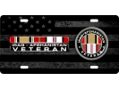 Iraq - Afghanistan Veteran - Stainless Steel Car License Plate