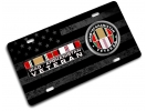 Iraq - Afghanistan Veteran - Stainless Steel Car License Plate
