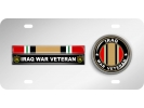 Iraq Veteran - Stainless Steel Car License Plate