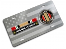 Iraq Veteran - Stainless Steel Car License Plate