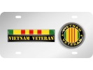 Vietnam Veteran - Stainless Steel Car License Plate