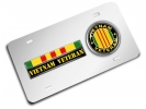 Vietnam Veteran - Stainless Steel Car License Plate