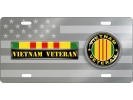 Vietnam Veteran - Stainless Steel Car License Plate
