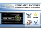 U.S. Army Veteran - Stainless Steel Car License Plate